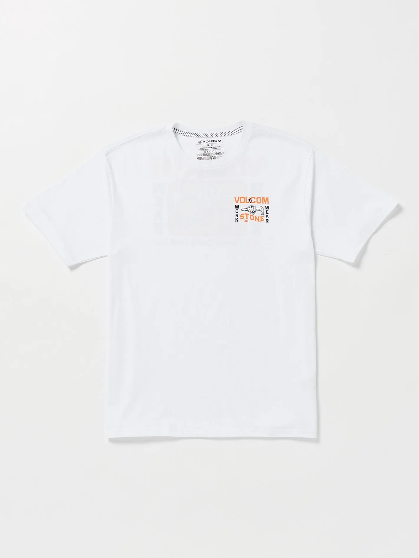 Volcom Workwear Nailed Short Sleeve Tee - White sold by Volcom product image thumbnail 3