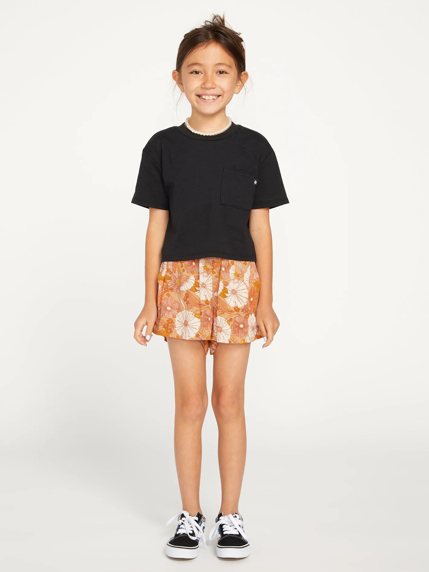 Girls Pocket Dial Tee - Black sold by Volcom
