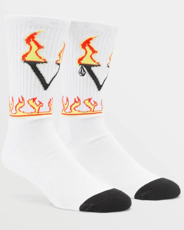 Fergadelic Socks - White made by Volcom