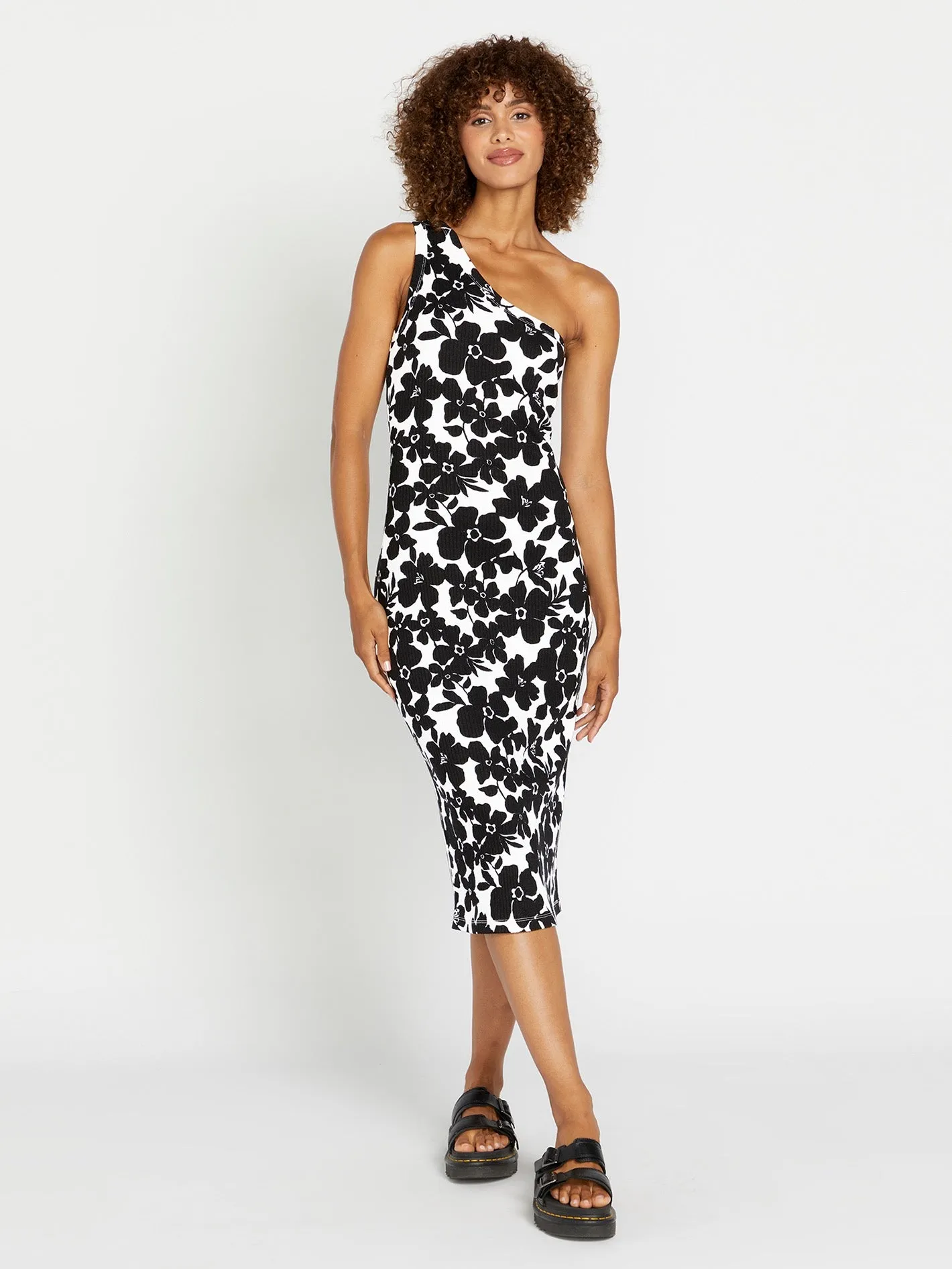 Coco Ho Assymetrical Dress - Black White sold by Volcom product image thumbnail 3