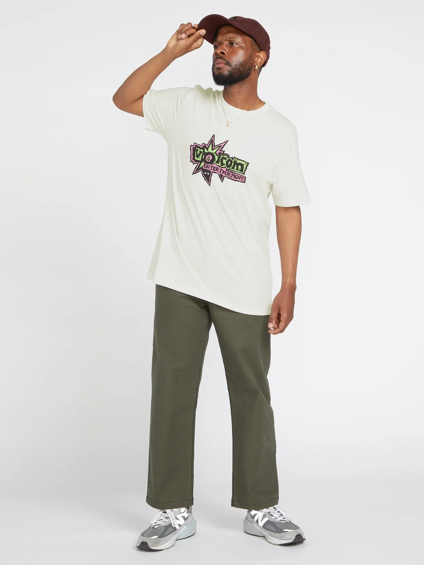 Volcom Entertainment Fat Tony Short Sleeve Tee - Off White sold by Volcom product image thumbnail 4
