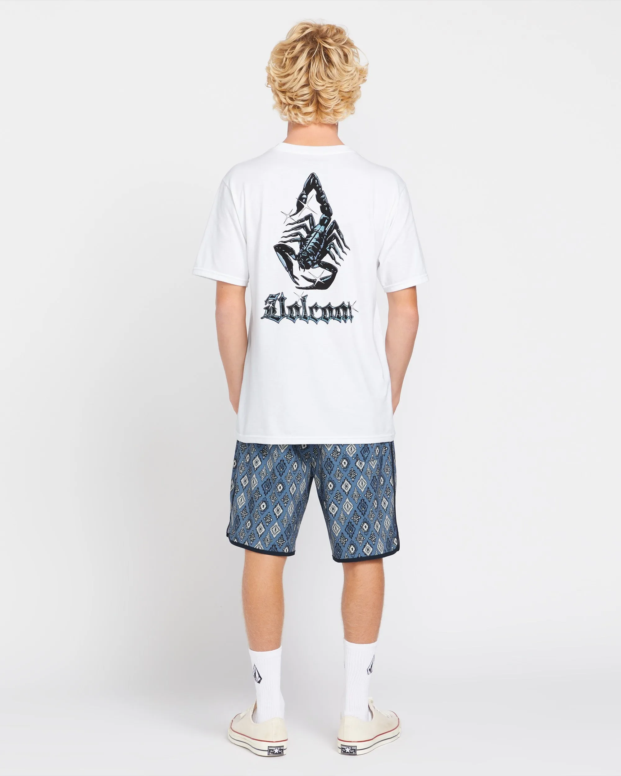 Blazing Venom Short Sleeve Tee - White sold by Volcom product image thumbnail 3