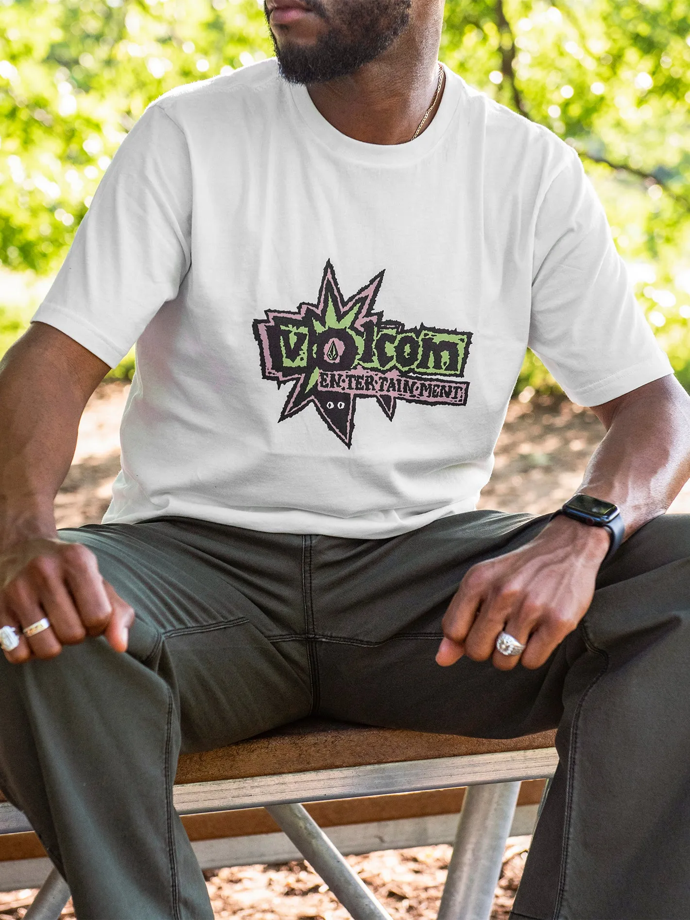 Volcom Entertainment Fat Tony Short Sleeve Tee - Off White sold by Volcom product image thumbnail 2