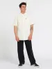 Hone Stone Woven Short Sleeve Shirt - Off White sold by Volcom