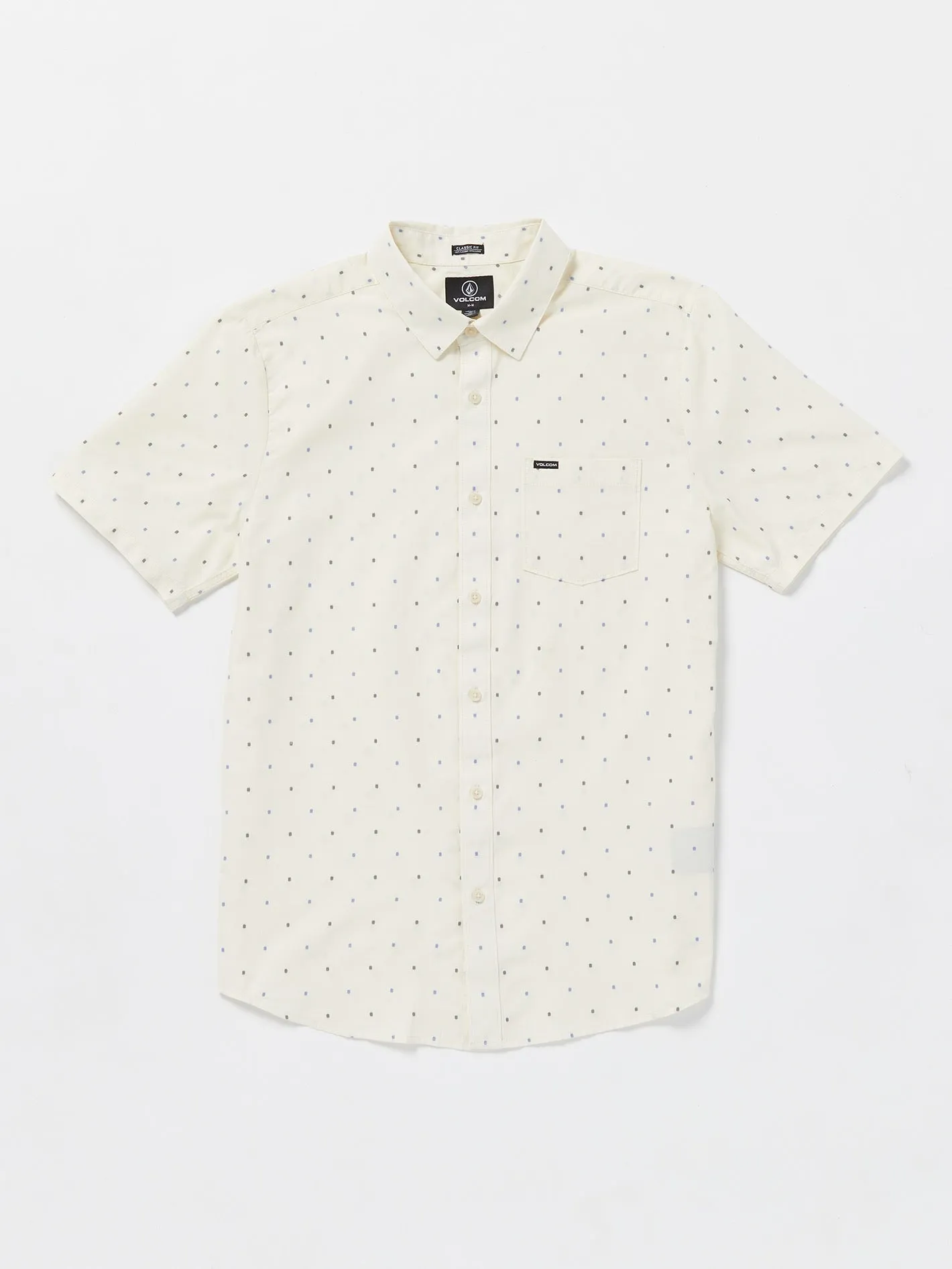 Hone Stone Woven Short Sleeve Shirt - Off White sold by Volcom product image thumbnail 5