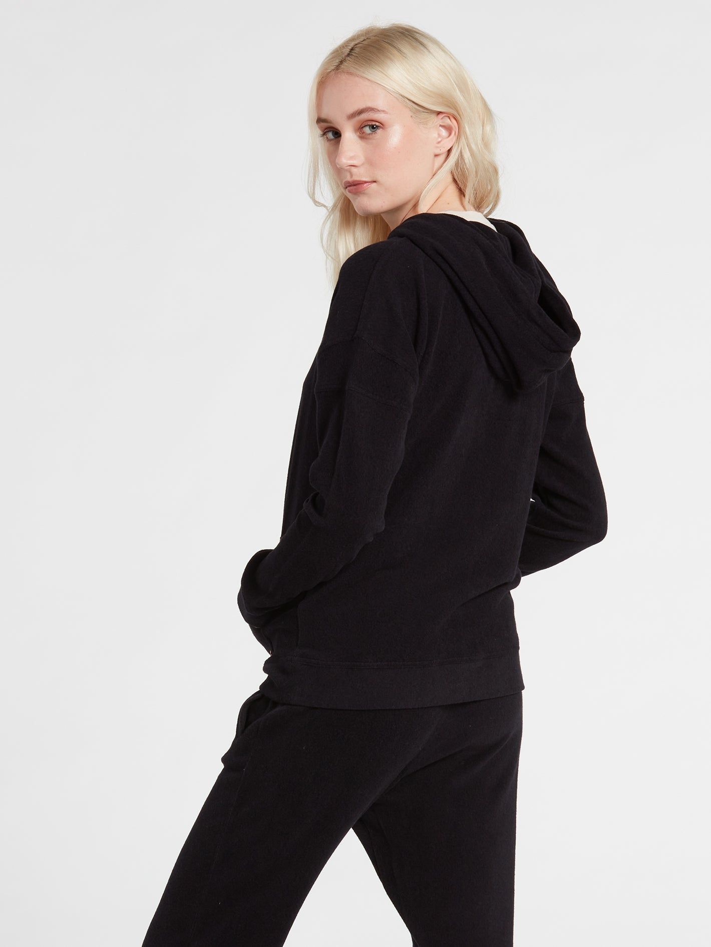 Lived In Lounge Zip Hoodie - Black sold by Volcom product image thumbnail 3