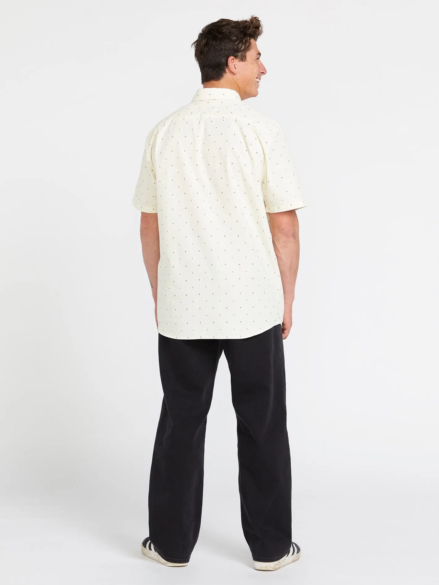 Hone Stone Woven Short Sleeve Shirt - Off White sold by Volcom product image thumbnail 4