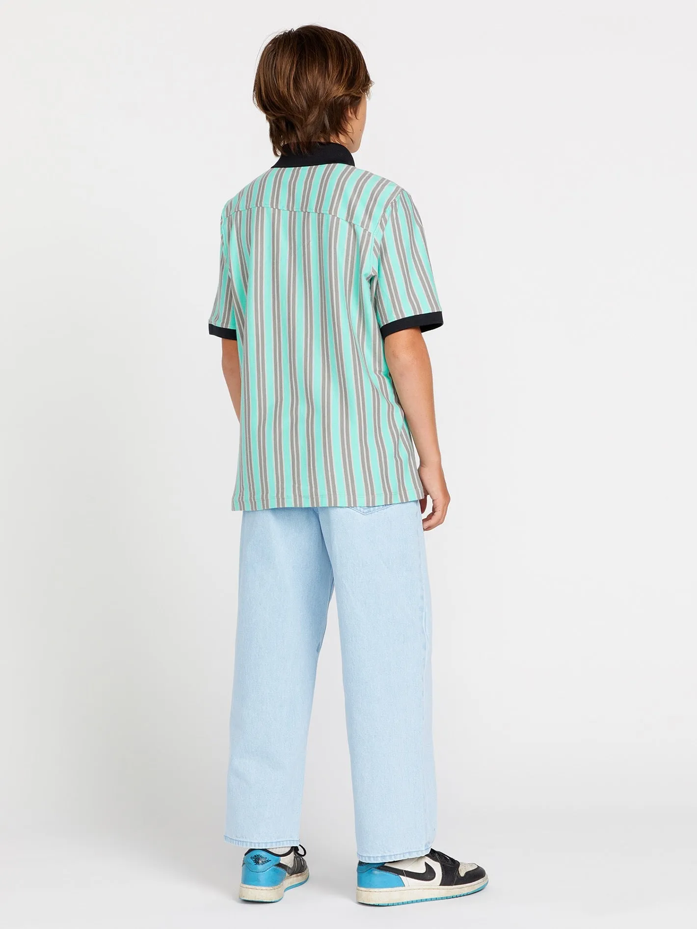 Big Boys Striker Stone Polo Short Sleeve Shirt - Moonbeam sold by Volcom product image thumbnail 4