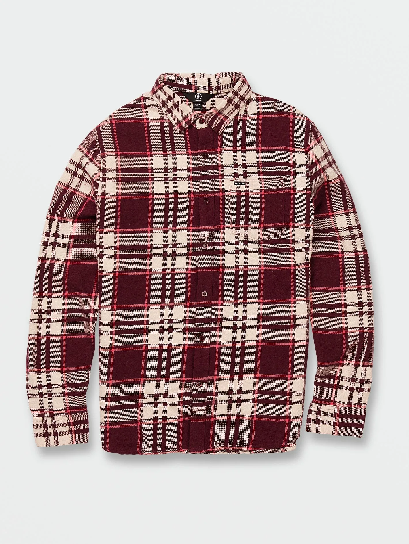 Leland Long Sleeve Flannel - Port sold by Volcom