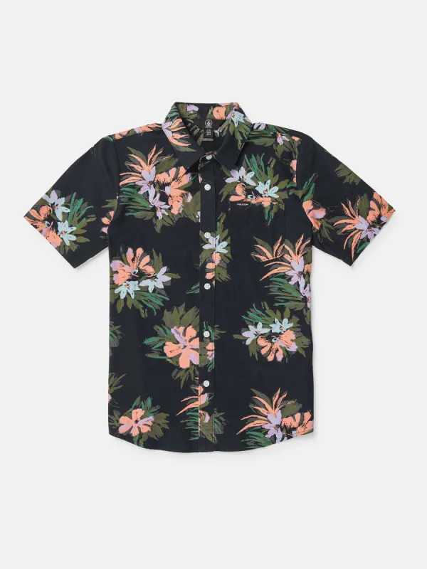 Big Boys Warbler Short Sleeve Shirt - Black Floral Print 3 sold by Volcom