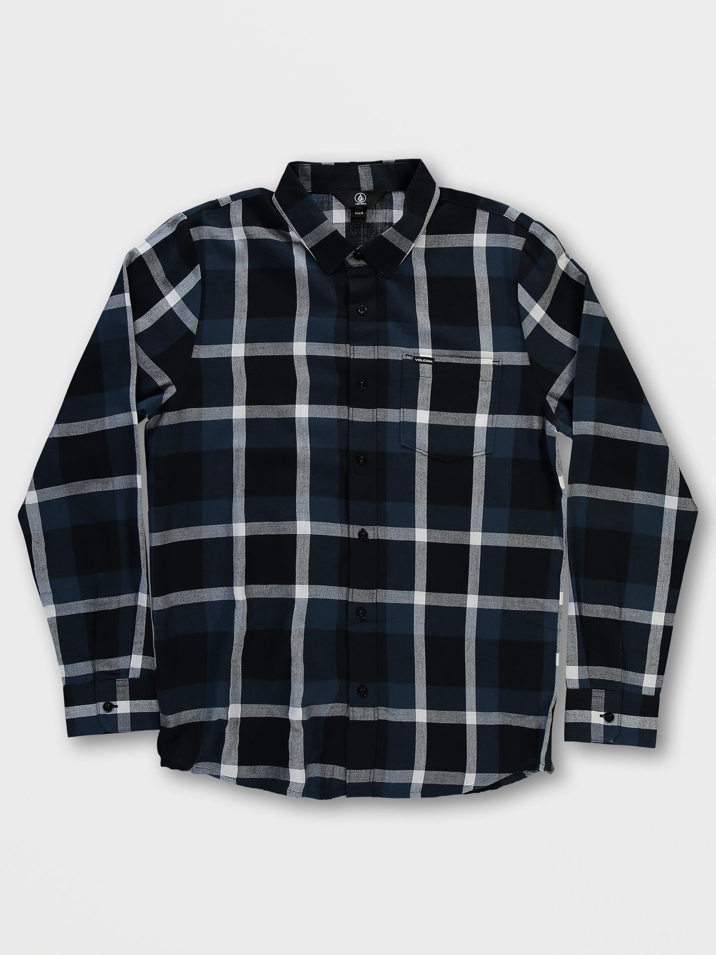 Curwin Long Sleeve Flannel - Navy sold by Volcom