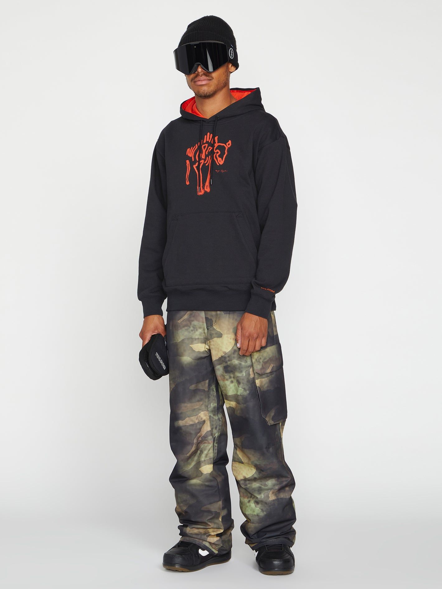 Mens D.I. Fleece Pullover - Black (2022) sold by Volcom