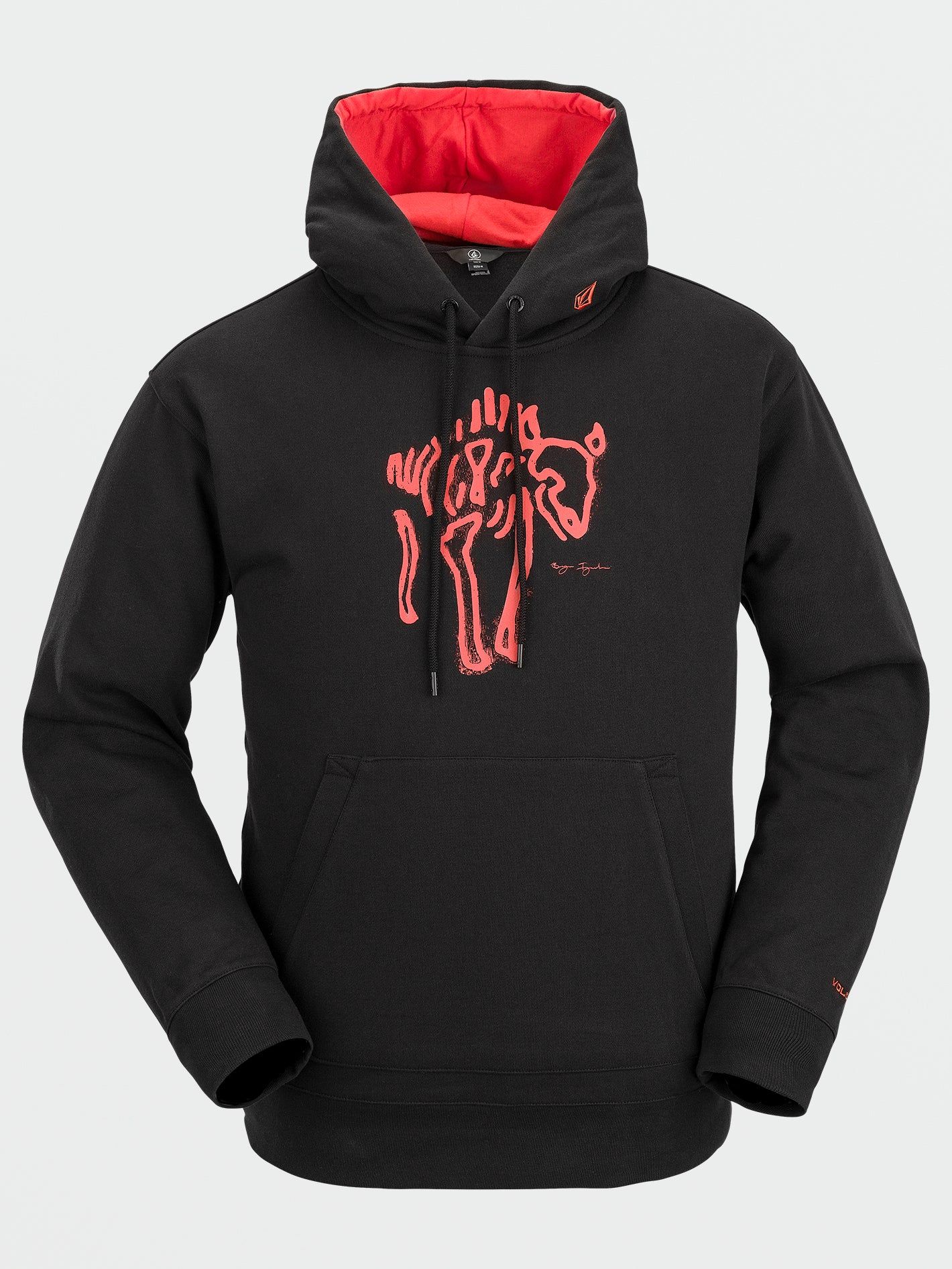 Mens D.I. Fleece Pullover - Black (2022) sold by Volcom product image thumbnail 2