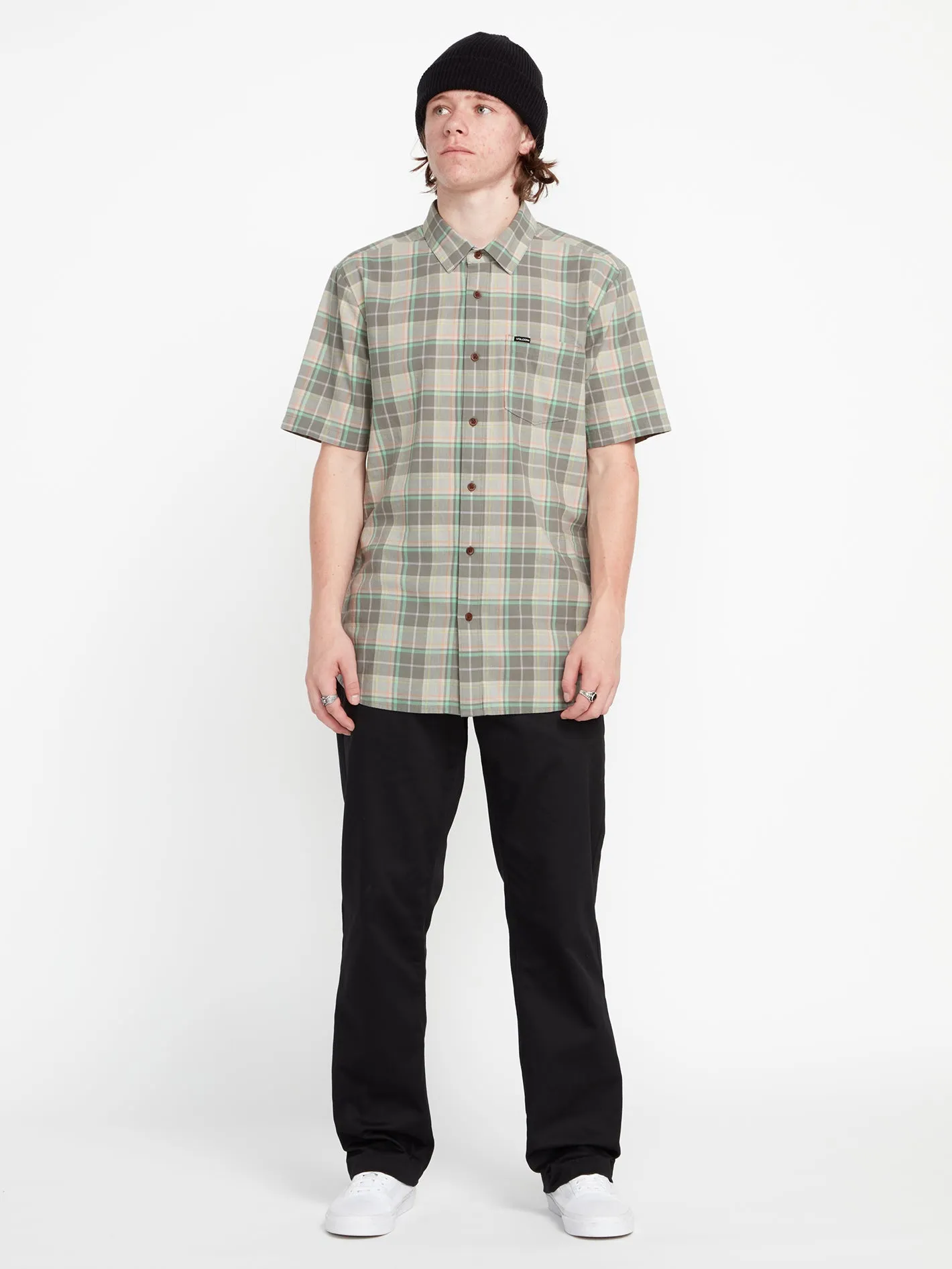 Benson Short Sleeve Shirt - Moonbeam sold by Volcom
