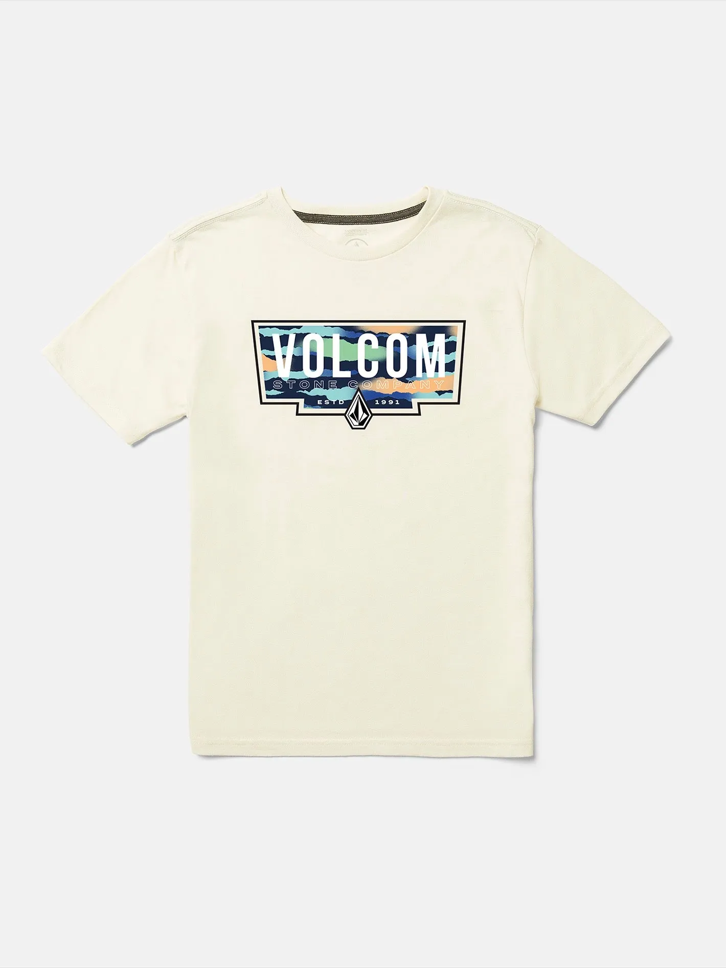 Big Boys Fill Up Short Sleeve Tee - Off White Heather sold by Volcom