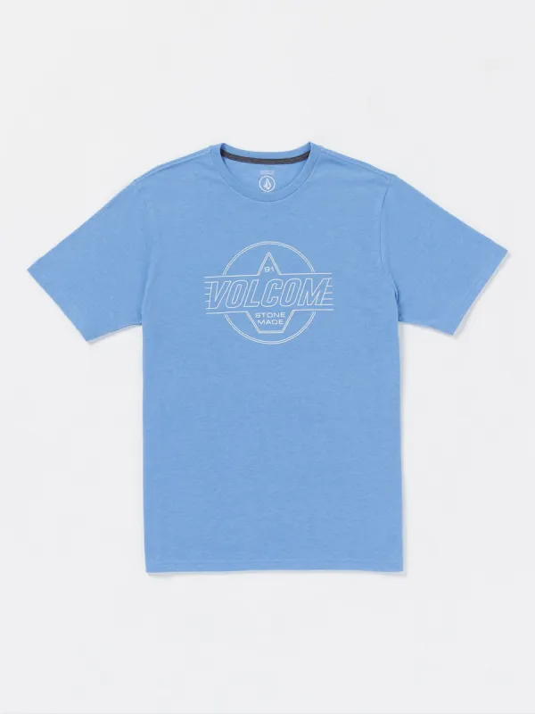 Stone Liner Short Sleeve Tee - Blue Bird Heather sold by Volcom