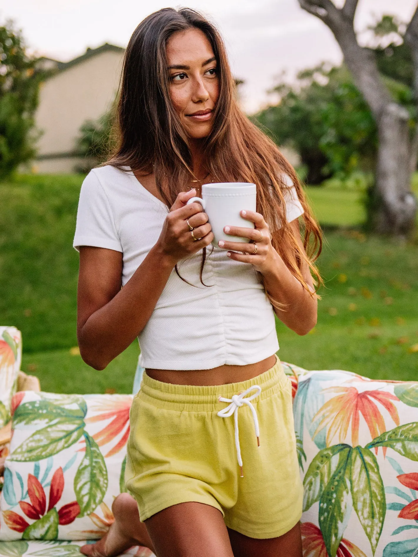 Lived in Lounge Rib Short Sleeve Shirt - Star White sold by Volcom product image thumbnail 2