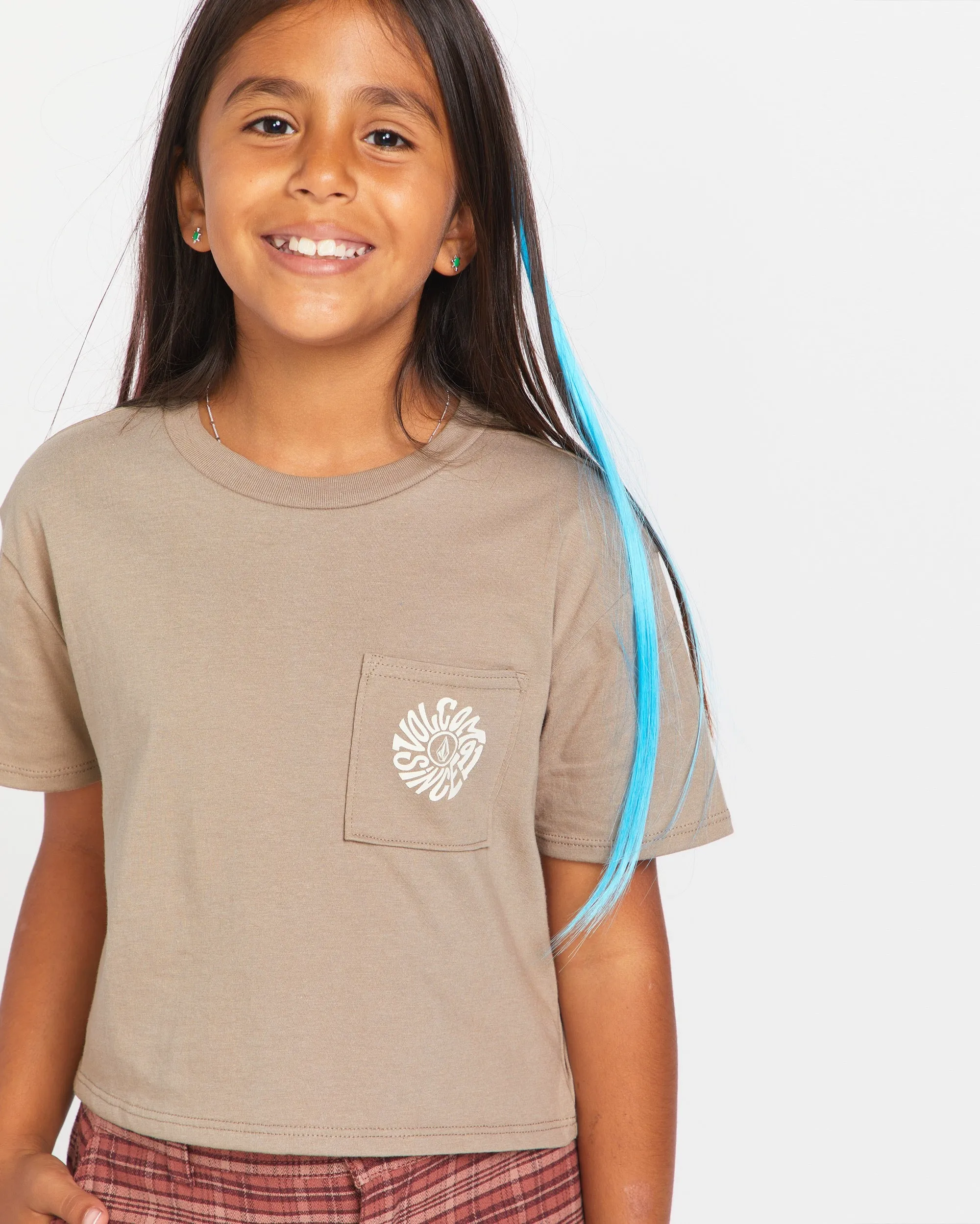 Big Girls Pkt Dial Short Sleeve Tee - Moondust sold by Volcom product image thumbnail 3