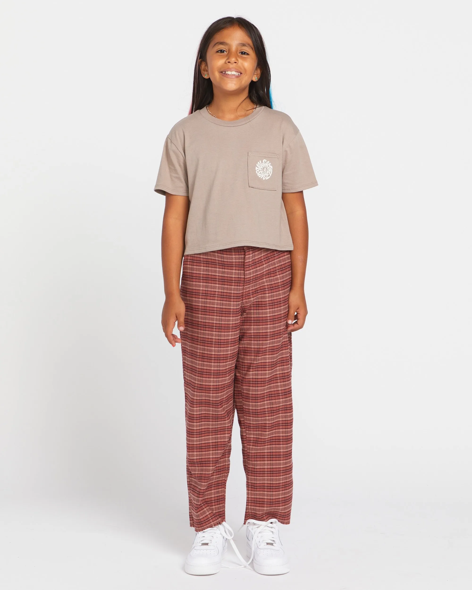 Big Girls Pkt Dial Short Sleeve Tee - Moondust sold by Volcom