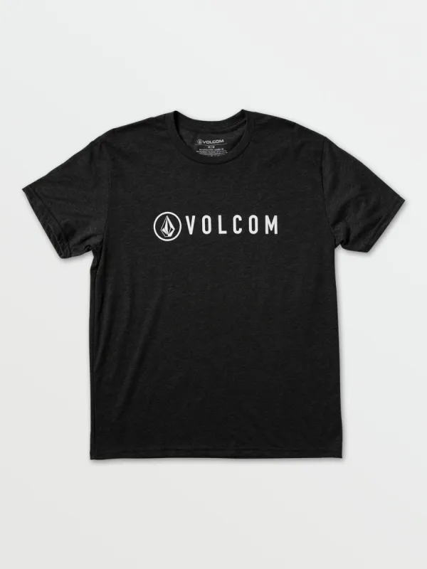 Header Short Sleeve Heather Tee - Heather Black sold by Volcom