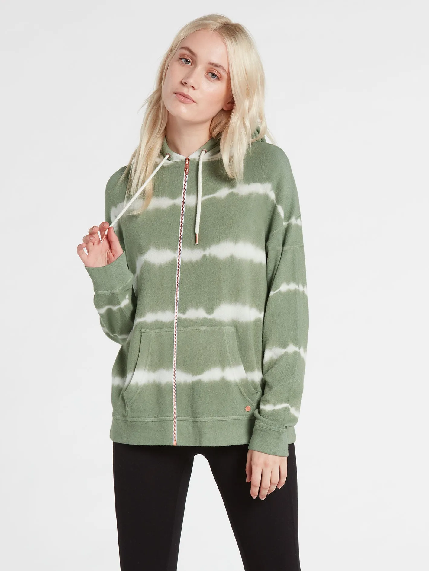Lived In Lounge Zip Sweatshirt - Light Army sold by Volcom