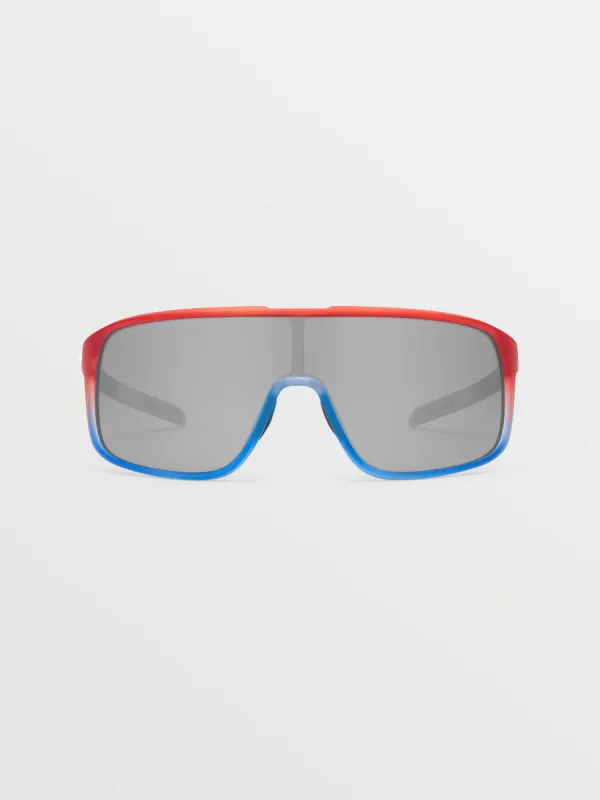 Macho Sunglasses - Stars & Stripes/Silver Mirror sold by Volcom
