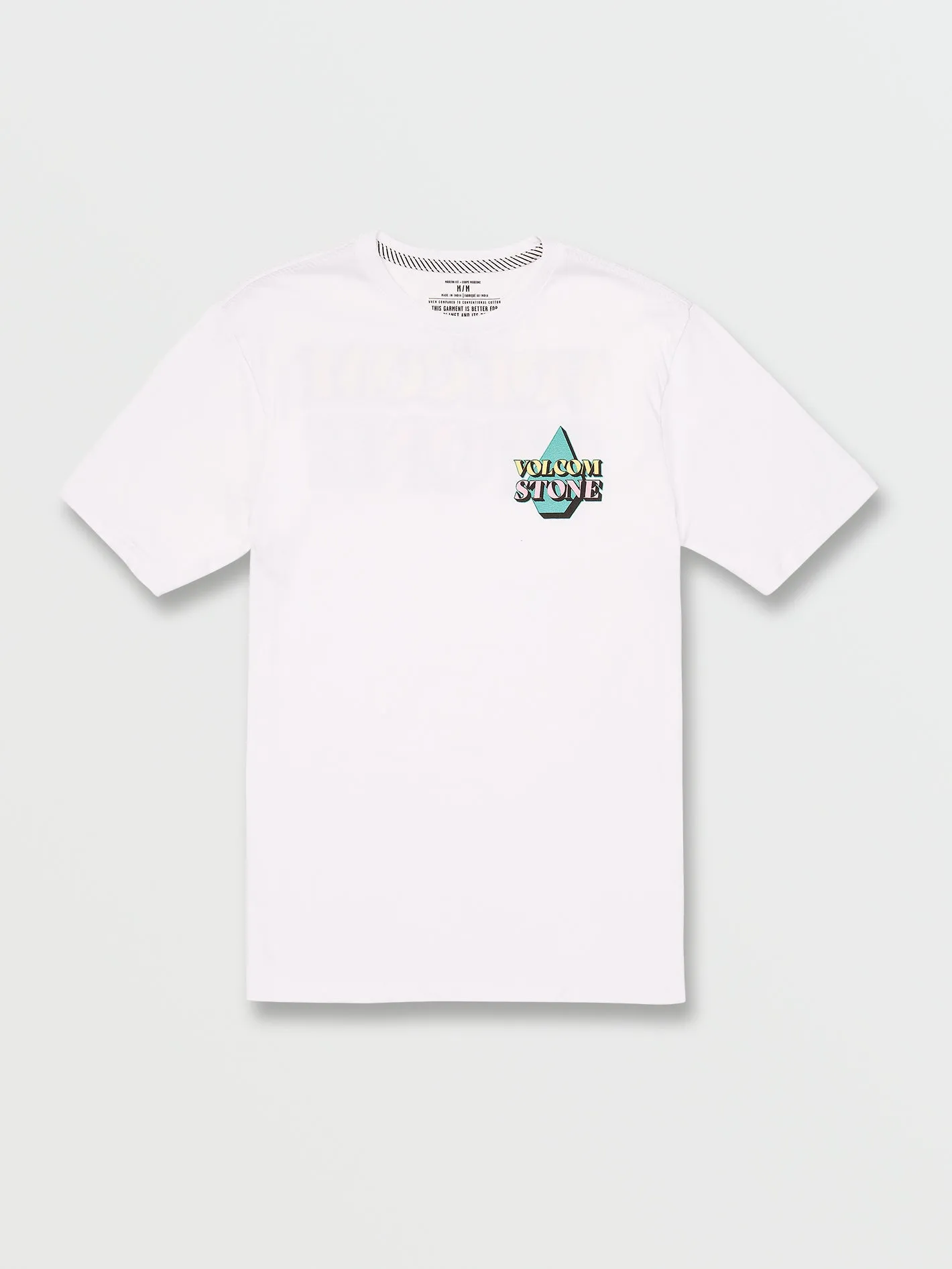 Stript Short Sleeve Tee - White sold by Volcom product image thumbnail 2