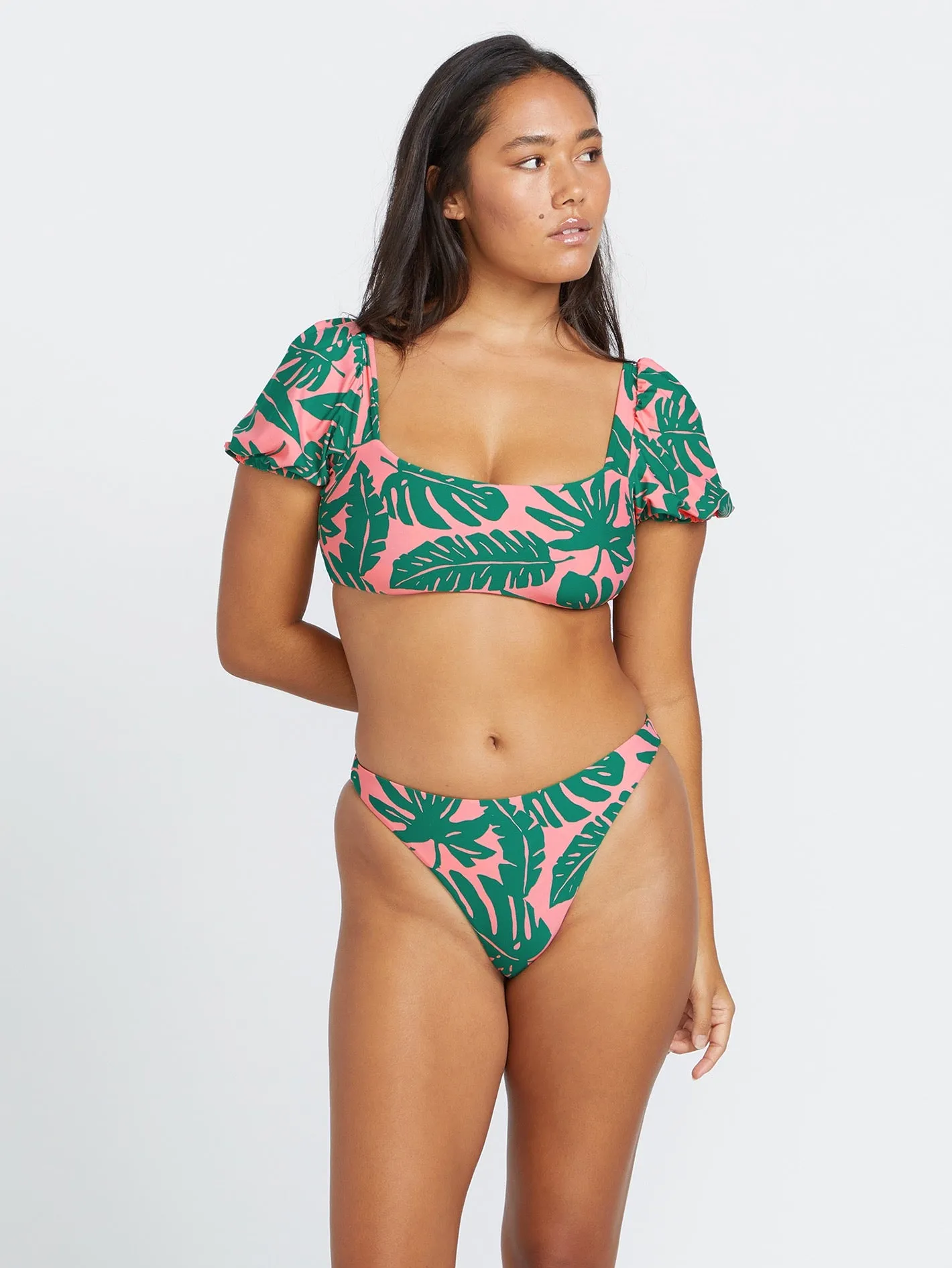 Leaf Ur Life Skimpy Bikini Bottom - Emerald Green sold by Volcom product image thumbnail 4
