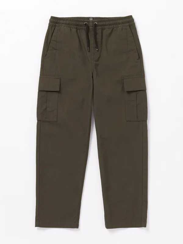 Big Boys March Cargo Elastic Waist Pants - Wren sold by Volcom