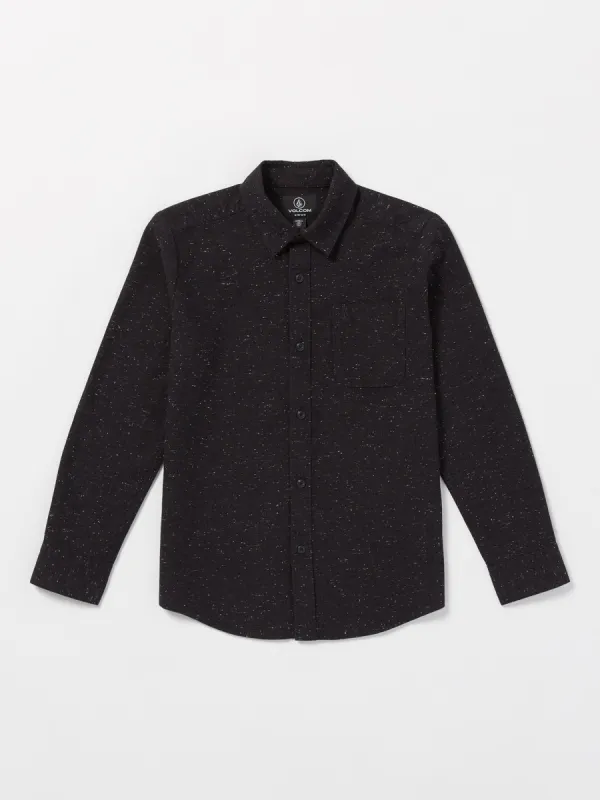 Big Boys Play Date Knight Long Sleeve Shirt - Black sold by Volcom