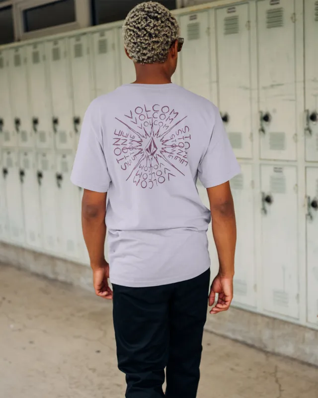 Spiraling Short Sleeve Tee - Light Purple sold by Volcom