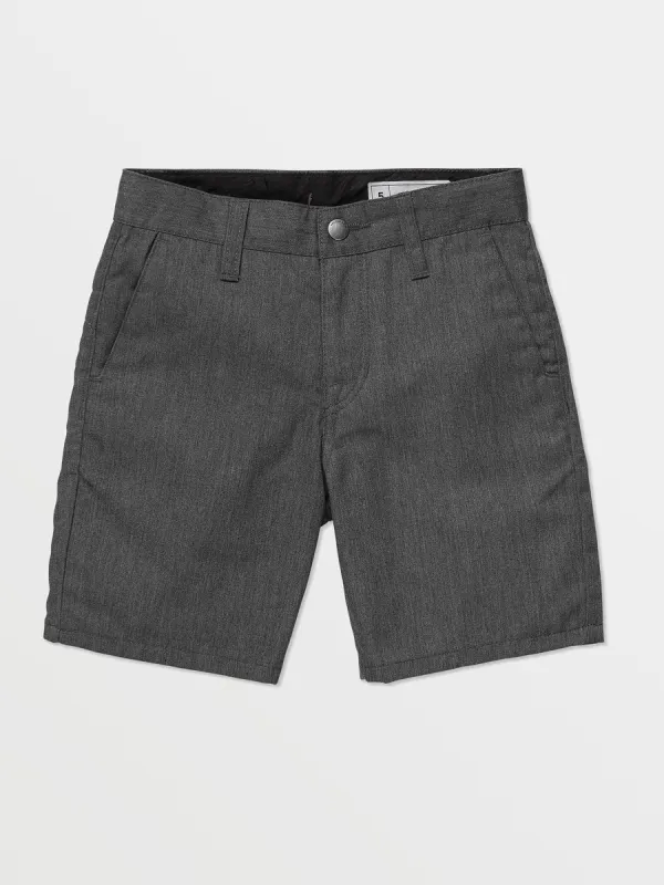 Little Boys Frickin Chino Shorts - Charcoal Heather sold by Volcom