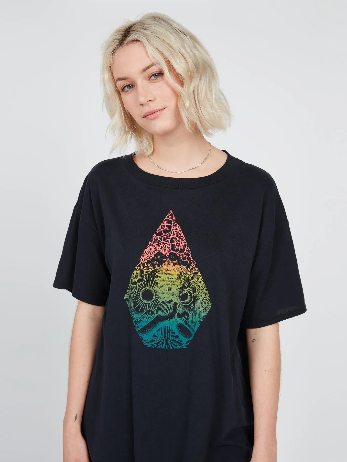 Stone Tech Short Sleeve Tee - Black Combo sold by Volcom product image thumbnail 2