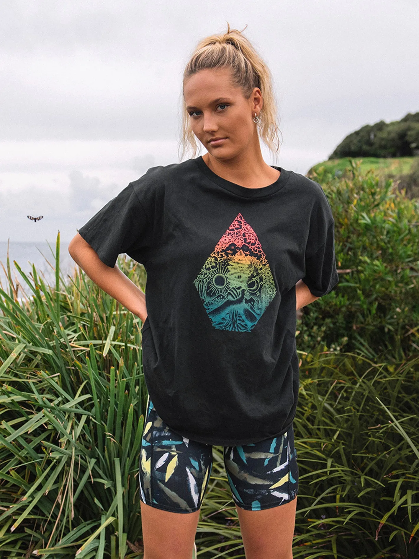 Stone Tech Short Sleeve Tee - Black Combo sold by Volcom