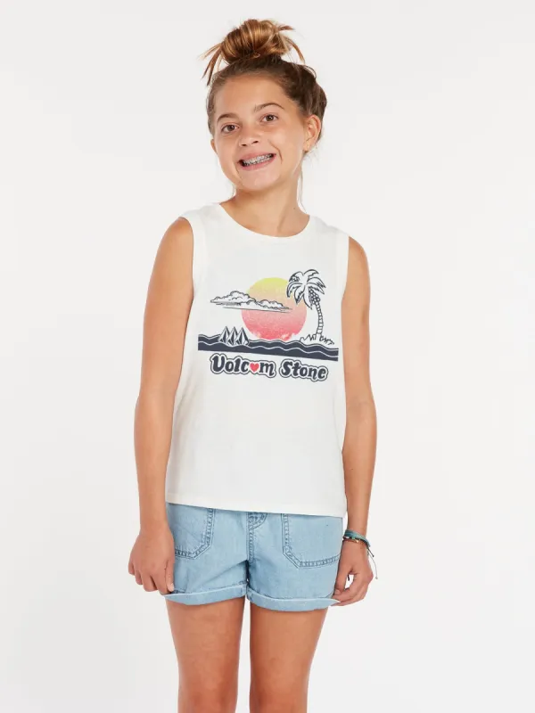 Girls Flexin Muscle Tank - Star White sold by Volcom