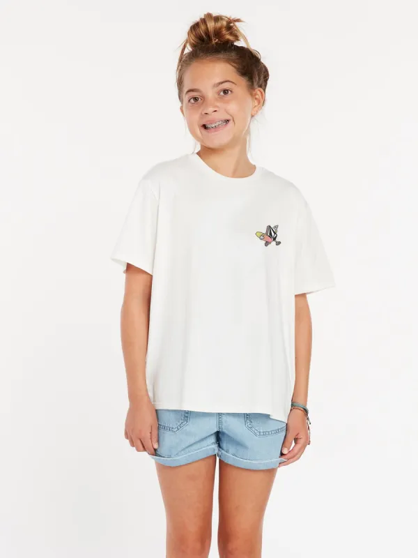 Girls Truly Stoked Boyfriend Tee - Star White sold by Volcom