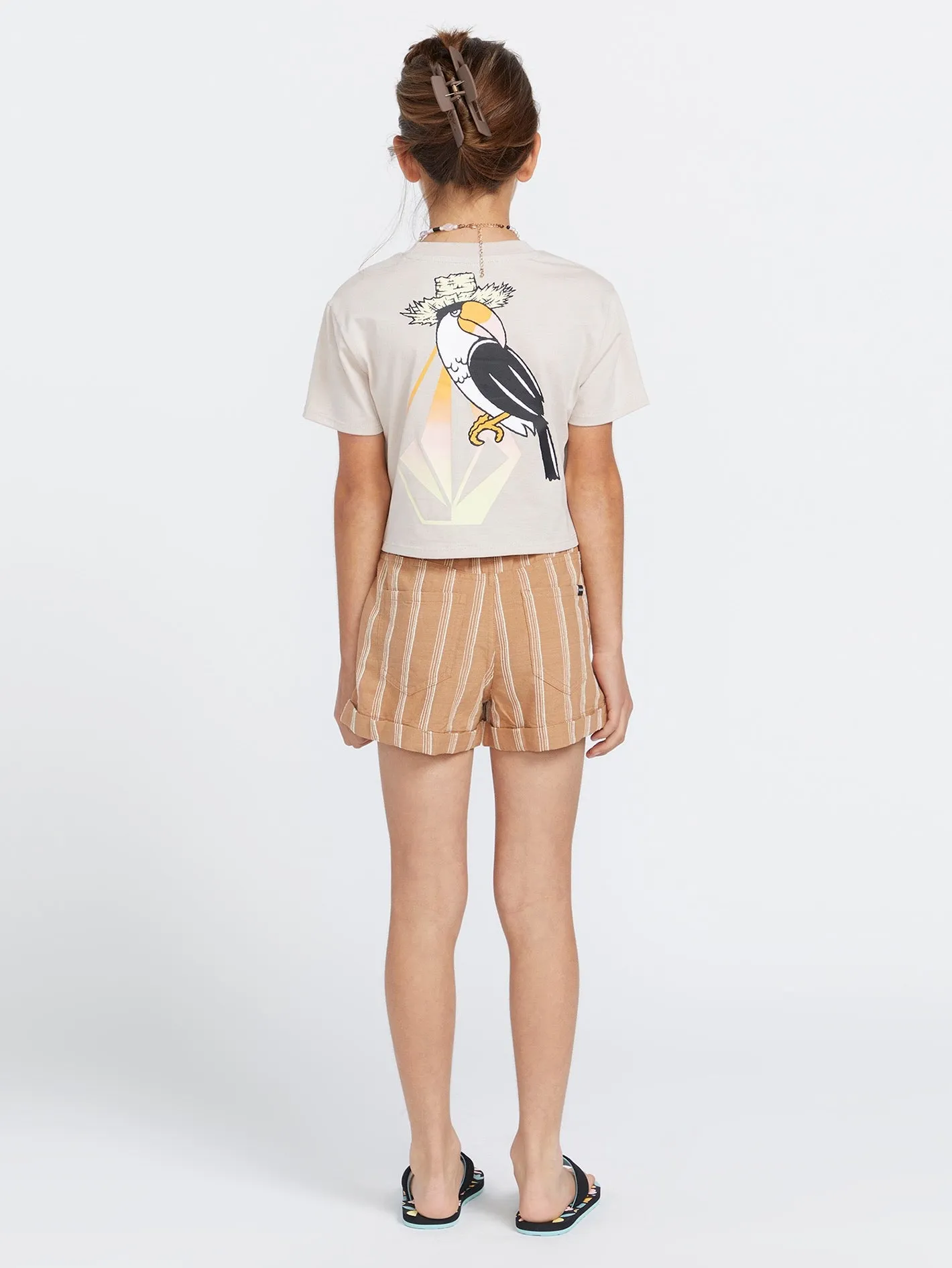 Girls Pocket Dial Tee - Mushroom sold by Volcom product image thumbnail 2