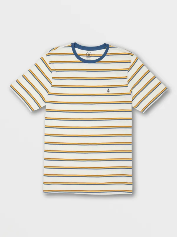 Big Boys Parables Stripes Crew Tee - Flash Orange sold by Volcom