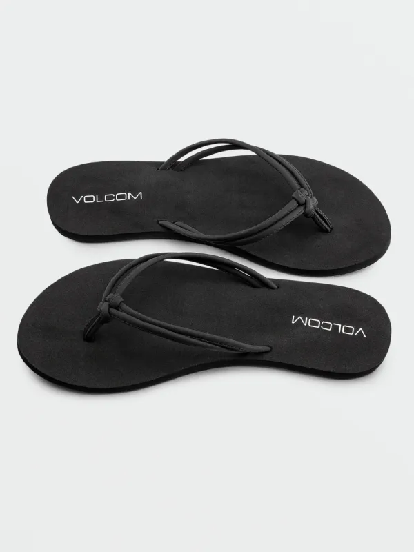Forever And Ever Ii Sandals - Black Out sold by Volcom