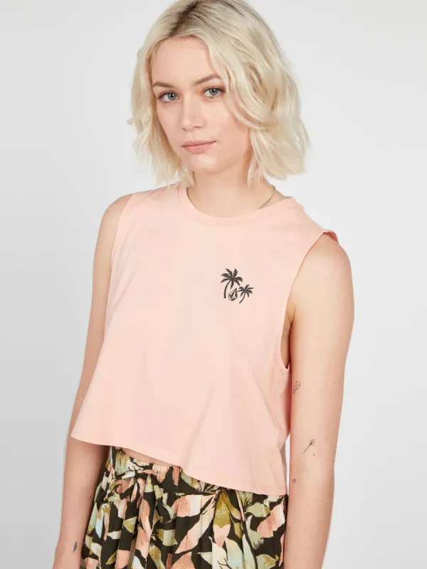 Stone Hour Crop Tank - Hazey Pink sold by Volcom