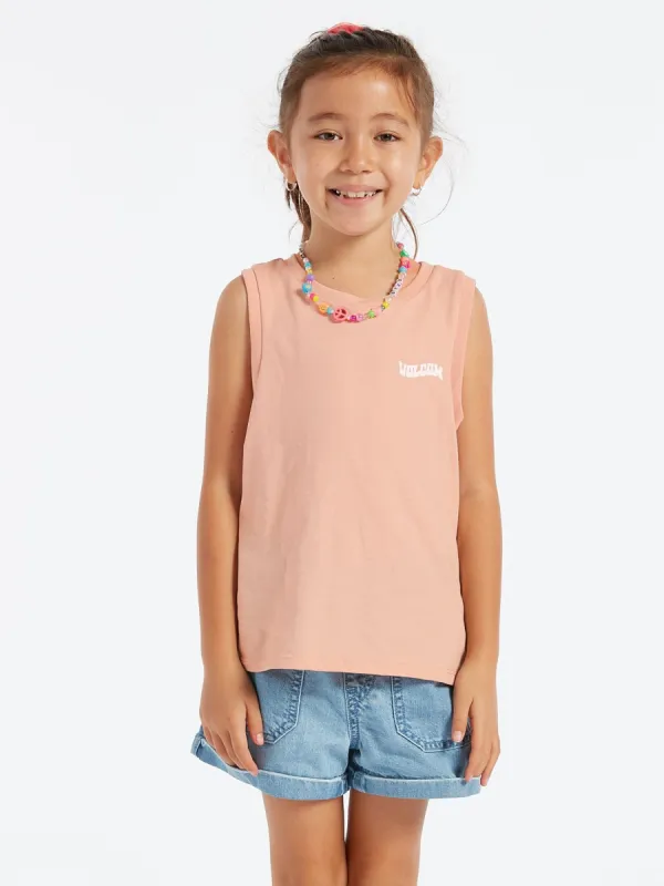 Girls Flexin Muscle Tank - Hazey Pink sold by Volcom
