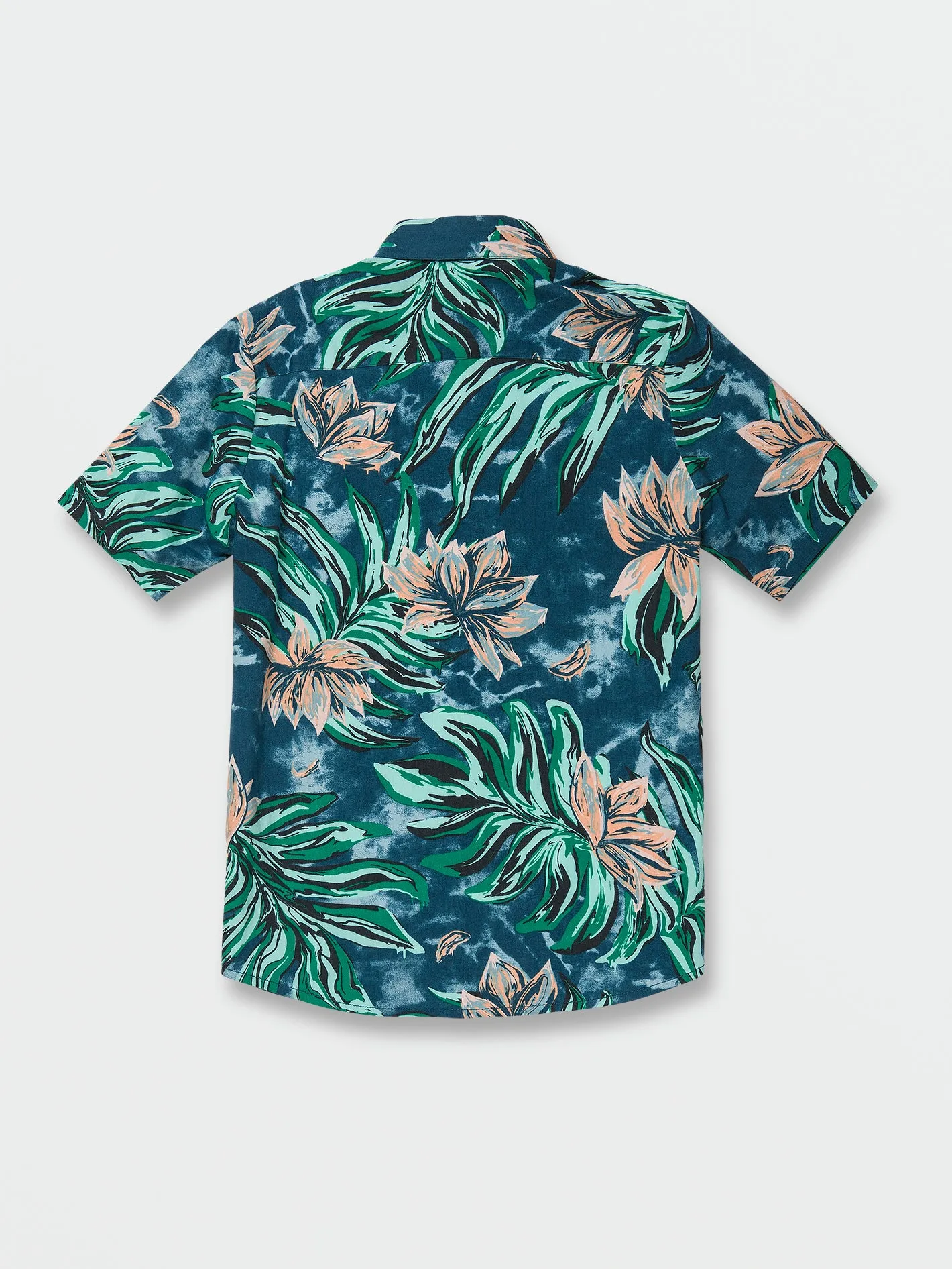 Big Boys Marble Floral Short Shirt Shirt - Aged Indigo sold by Volcom product image thumbnail 2
