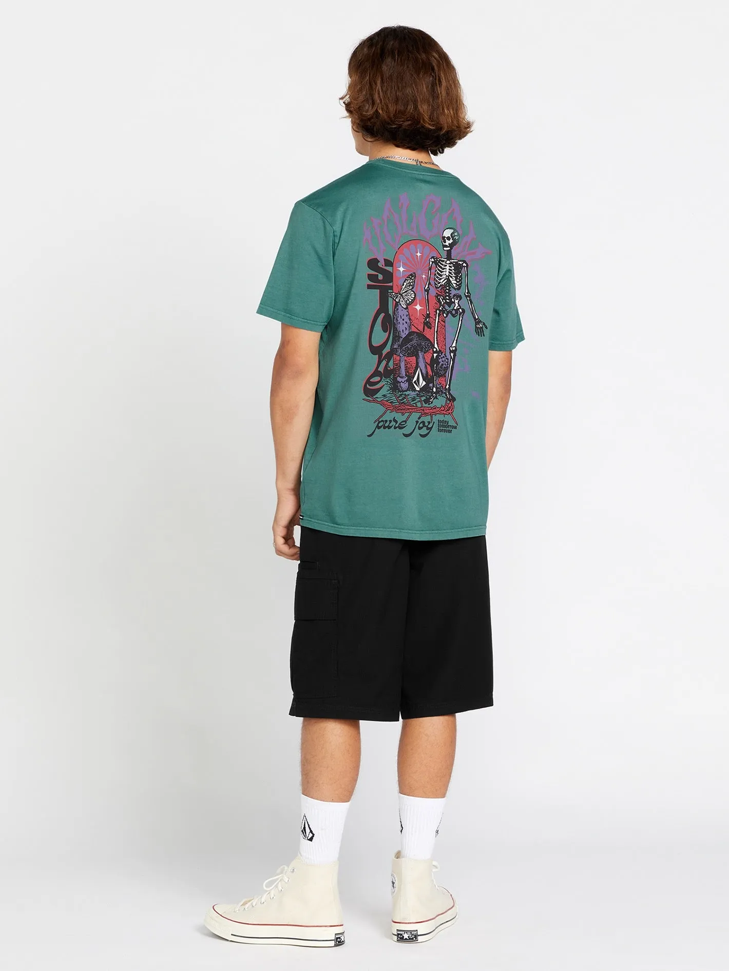 Awakened Short Sleeve Tee - Service Blue sold by Volcom product image thumbnail 4