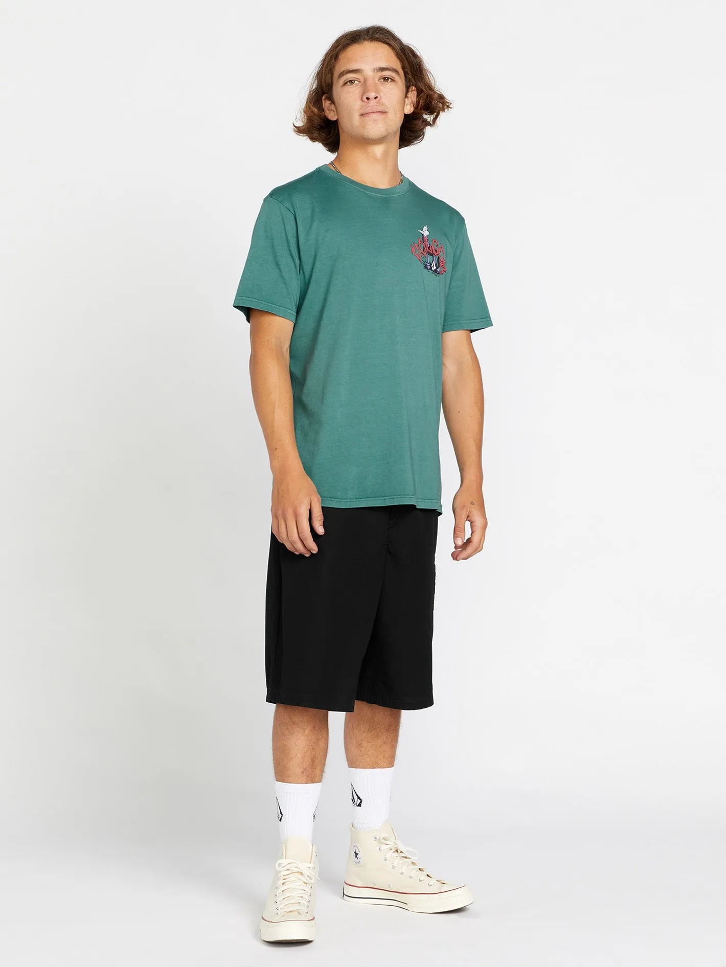 Awakened Short Sleeve Tee - Service Blue sold by Volcom product image thumbnail 3