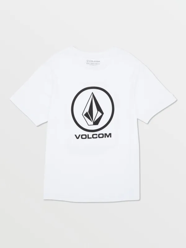 Big Boys Crisp Stone Short Sleeve Tee - White sold by Volcom