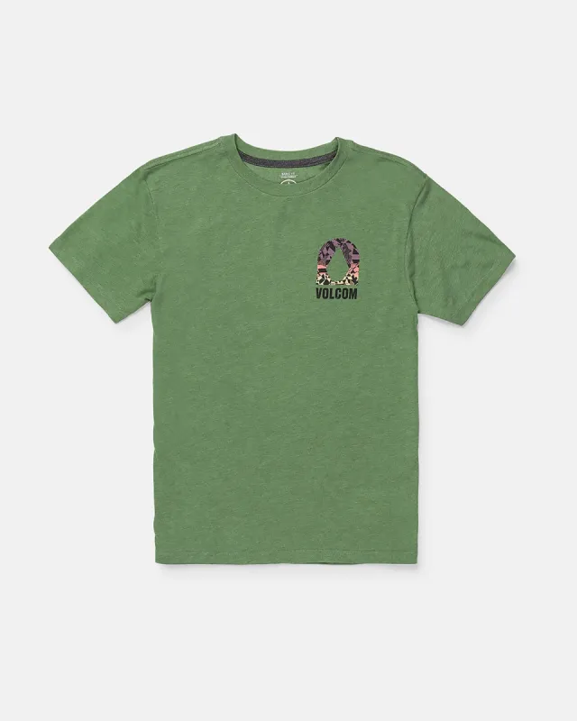 Big Boys Filler Up Short Sleeve Tee - Green sold by Volcom