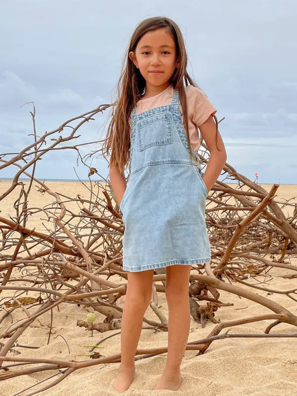 Girls Sunday Strut Dress - Pale Blue sold by Volcom