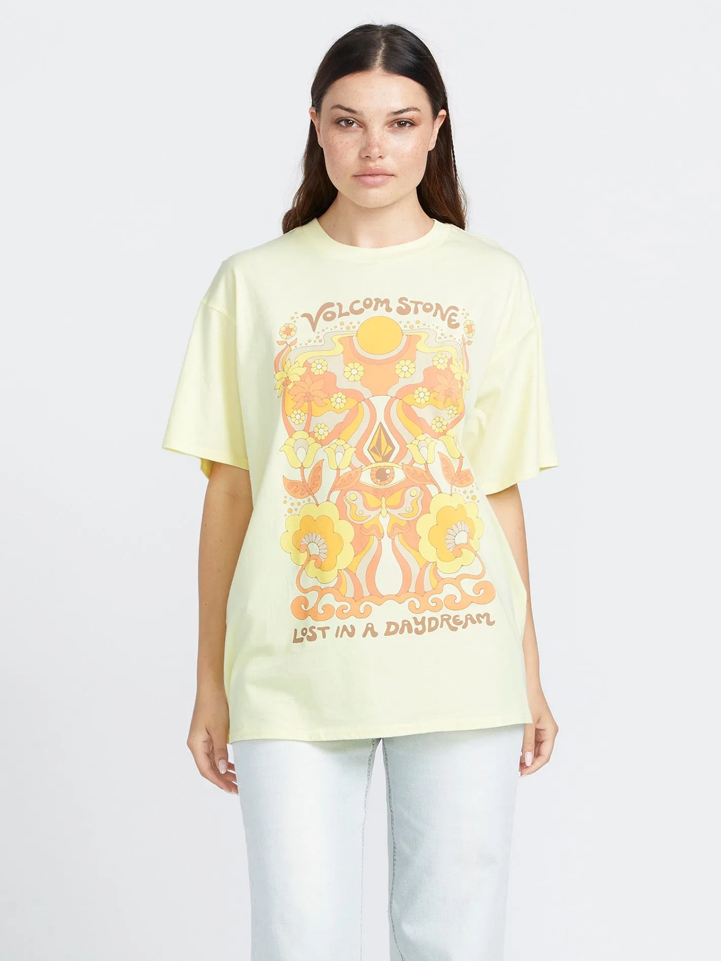 Farm to Yarn Throw Sun Keep Tee - Lemon sold by Volcom product image thumbnail 2