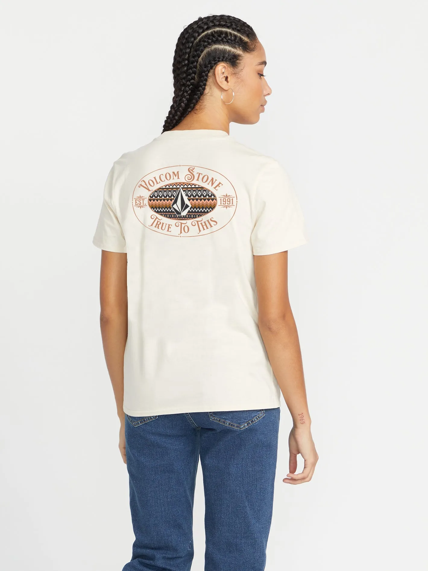 Stone Step Tee - Cloud sold by Volcom product image thumbnail 2