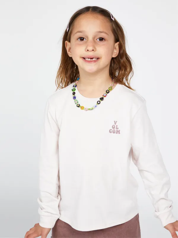 Girls Made From Stoke Long Sleeve Tee - Ash sold by Volcom